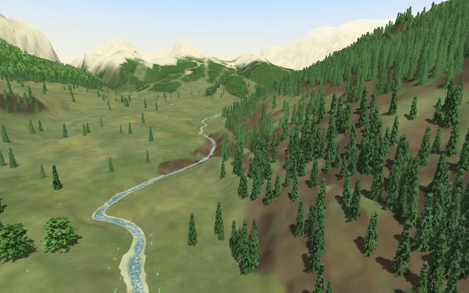 The Val Gardena board: pale Dolomite walls over a high valley.