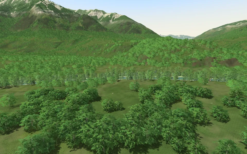 The Merano board: the Passer valley under the Texelgruppe.