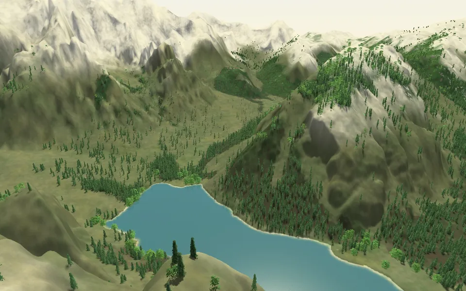 The Prags board: a green lake under the Seekofel.