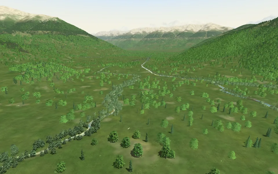 The upper Vinschgau board: a broad valley floor under the Ortler.